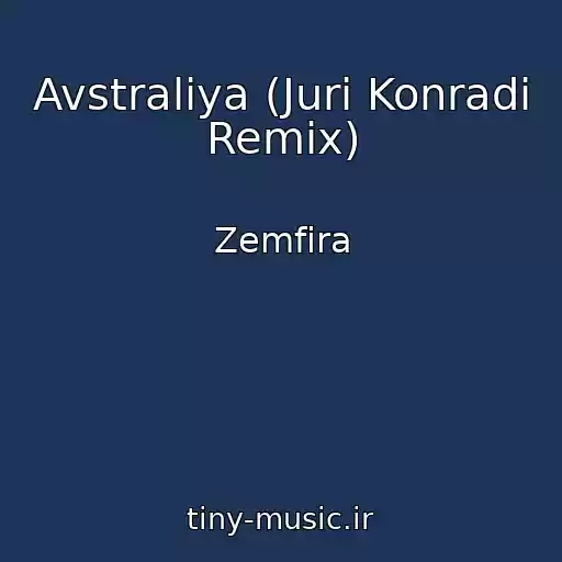 کاور آهنگ Avstraliya (Juri Konradi Remix) از Zemfira