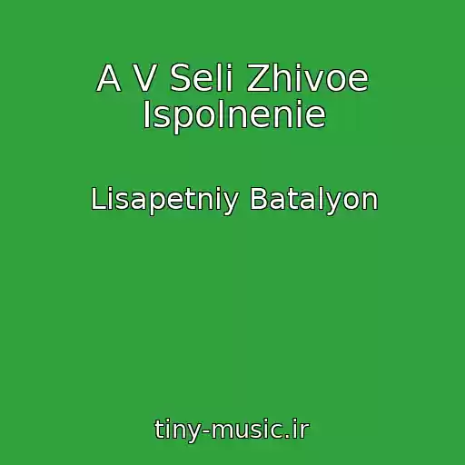 کاور آهنگ A V Selі Zhivoe Ispolnenie از Lіsapetniy Batalyon