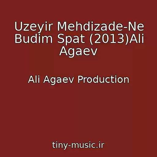کاور آهنگ Uzeyir Mehdizade-Ne Budim Spat (2013)Ali Agaev از Ali Agaev Production