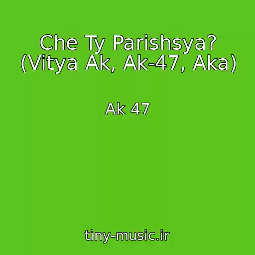 کاور آهنگ Che Ty Parishsya? (Vitya Ak, Ak-47, Aka) از Ak 47