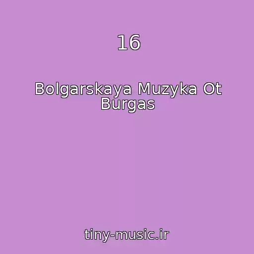 کاور آهنگ 16 از Bolgarskaya Muzyka Ot Burgas