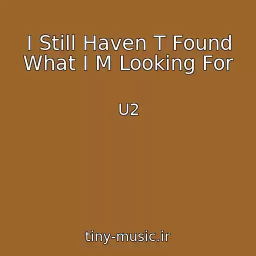 کاور آهنگ I Still Haven T Found What I M Looking For از U2