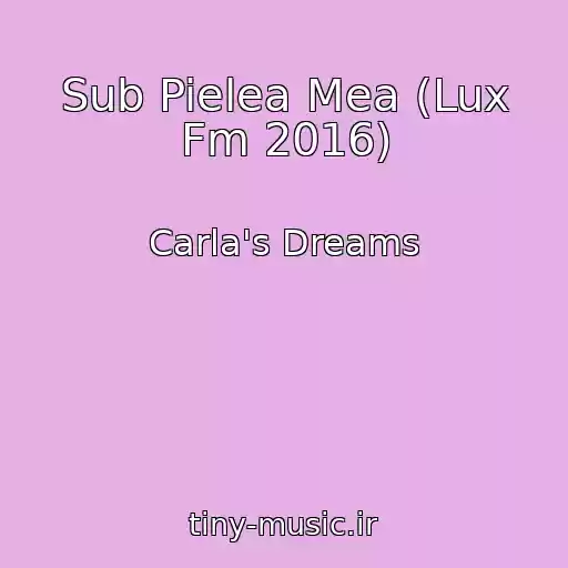 کاور آهنگ Sub Pielea Mea (Lux Fm 2016) از Carla's Dreams