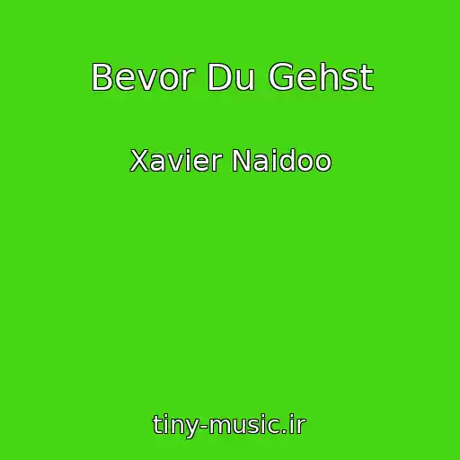 کاور آهنگ Bevor Du Gehst از Xavier Naidoo
