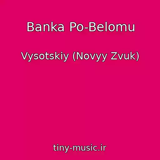 کاور آهنگ Banka Po-Belomu از Vysotskiy (Novyy Zvuk)