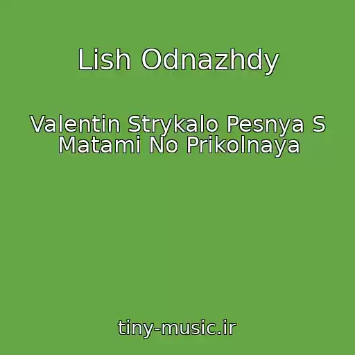 کاور آهنگ Lish Odnazhdy از Valentin Strykalo Pesnya S Matami No Prikolnaya