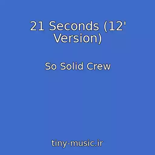 کاور آهنگ 21 Seconds (12' Version) از So Solid Crew