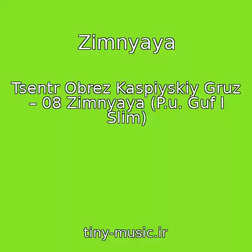 کاور آهنگ Zimnyaya از Tsentr Obrez Kaspiyskiy Gruz – 08 Zimnyaya (P.u. Guf I Slim)