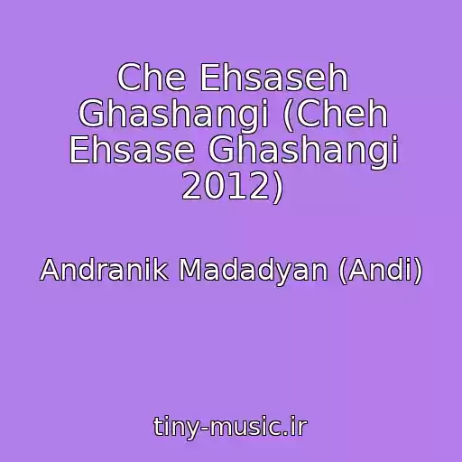 کاور آهنگ Che Ehsaseh Ghashangi (Cheh Ehsase Ghashangi 2012) از Andranik Madadyan (Andi)