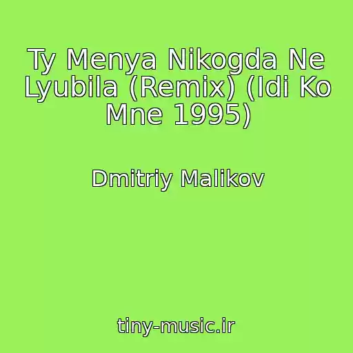 کاور آهنگ Ty Menya Nikogda Ne Lyubila (Remix) (Idi Ko Mne 1995) از Dmitriy Malikov