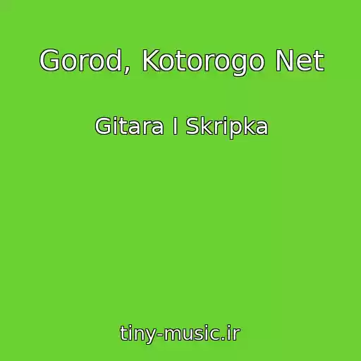 کاور آهنگ Gorod, Kotorogo Net از Gitara I Skripka