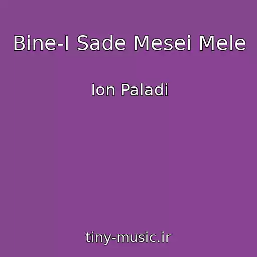 کاور آهنگ Bine-I Sade Mesei Mele از Ion Paladi