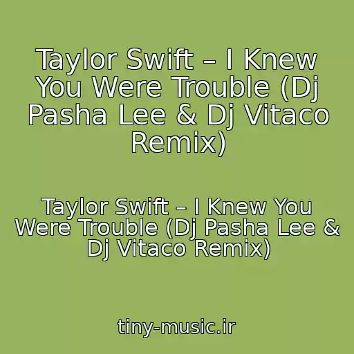 کاور آهنگ Taylor Swift – I Knew You Were Trouble (Dj Pasha Lee & Dj Vitaco Remix) از Taylor Swift – I Knew You Were Trouble (Dj Pasha Lee & Dj Vitaco Remix)