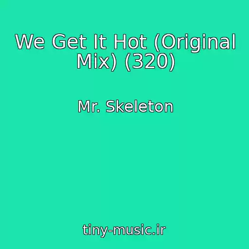 کاور آهنگ We Get It Hot (Original Mix) (320) از Mr. Skeleton