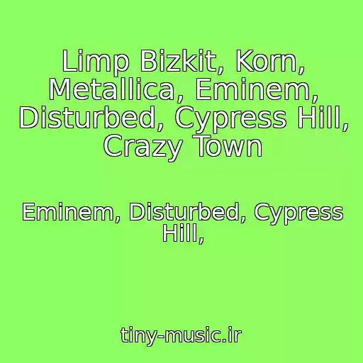 کاور آهنگ Limp Bizkit, Korn, Metallica, Eminem, Disturbed, Cypress Hill, Crazy Town از Eminem, Disturbed, Cypress Hill,