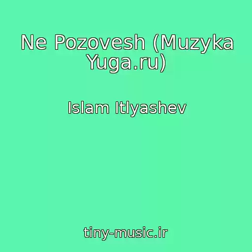 کاور آهنگ Ne Pozovesh (Muzyka Yuga.ru) از Islam Itlyashev
