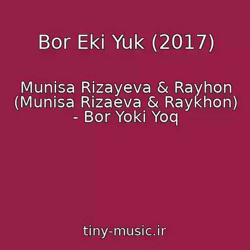 کاور آهنگ Bor Eki Yuk (2017) از Munisa Rizayeva & Rayhon (Munisa Rizaeva & Raykhon) - Bor Yoki Yoq