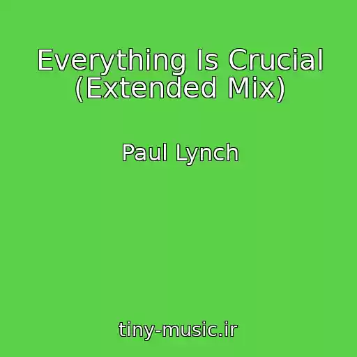 کاور آهنگ Everything Is Crucial (Extended Mix) از Paul Lynch