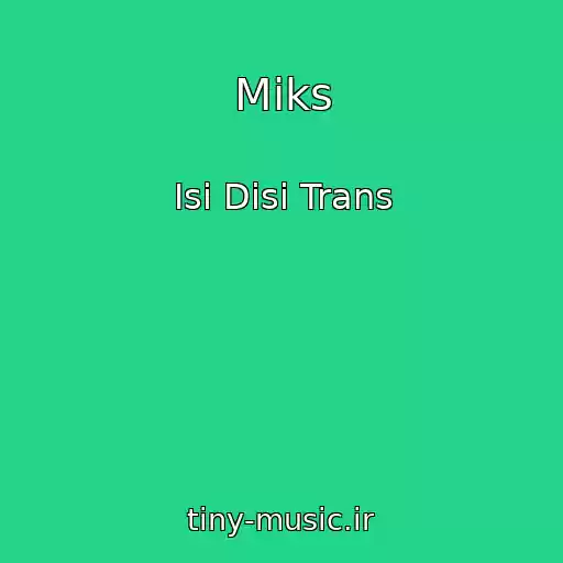 کاور آهنگ Miks از Isi Disi Trans