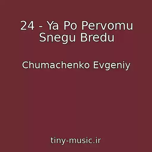 کاور آهنگ 24 - Ya Po Pervomu Snegu Bredu از Chumachenko Evgeniy