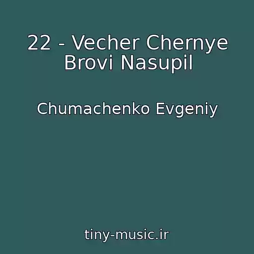 کاور آهنگ 22 - Vecher Chernye Brovi Nasupil از Chumachenko Evgeniy