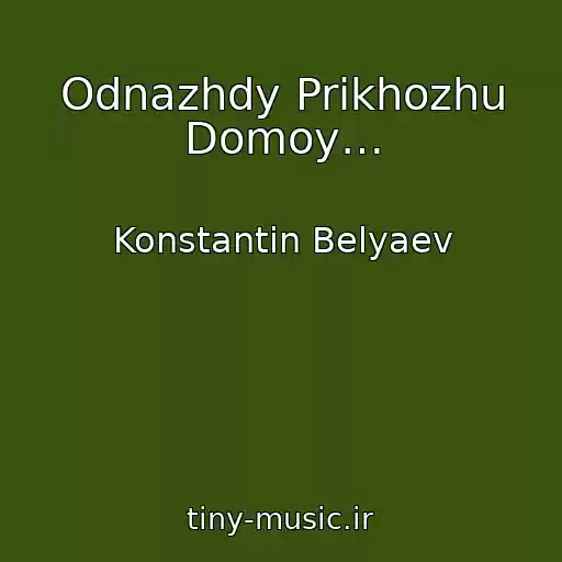 کاور آهنگ Odnazhdy Prikhozhu Domoy… از Konstantin Belyaev