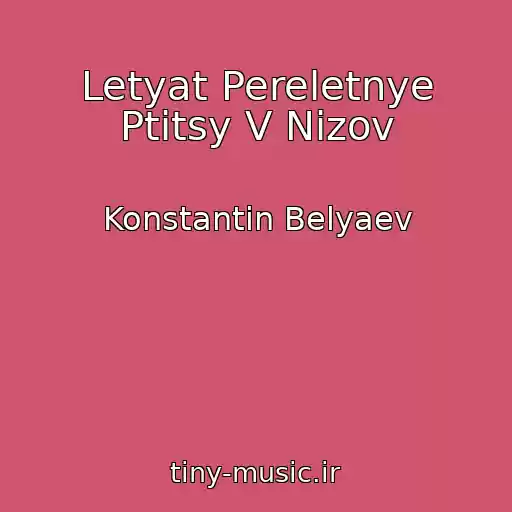 کاور آهنگ Letyat Pereletnye Ptitsy V Nizov از Konstantin Belyaev