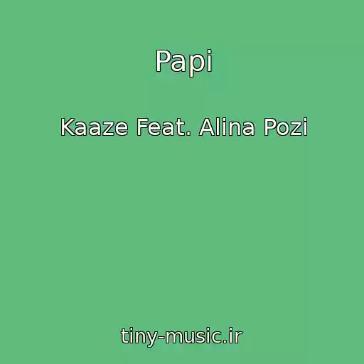 کاور آهنگ Papi از Kaaze Feat. Alina Pozi