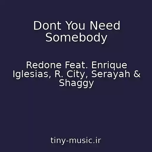 کاور آهنگ Dont You Need Somebody از Redone Feat. Enrique Iglesias, R. City, Serayah & Shaggy