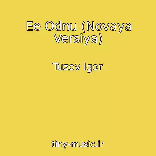 کاور آهنگ Ee Odnu (Novaya Versiya) از Tuzov Igor
