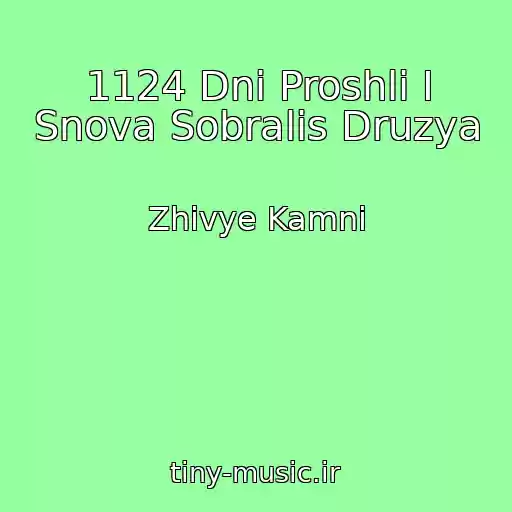 کاور آهنگ 1124 Dni Proshli I Snova Sobralis Druzya از Zhivye Kamni