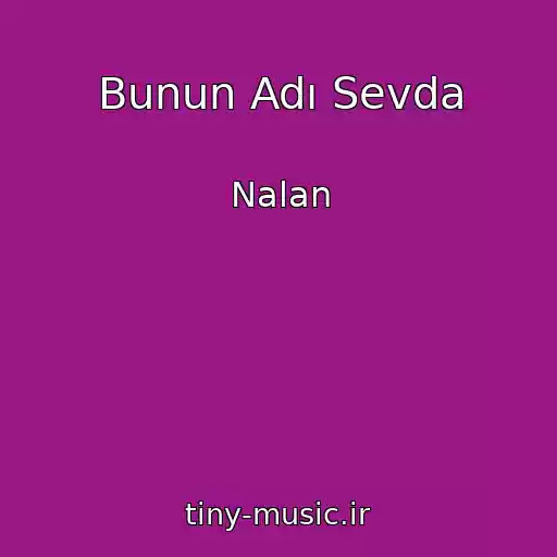 کاور آهنگ Bunun Adı Sevda از Nalan