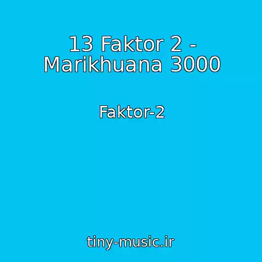 کاور آهنگ 13 Faktor 2 - Marikhuana 3000 از Faktor-2