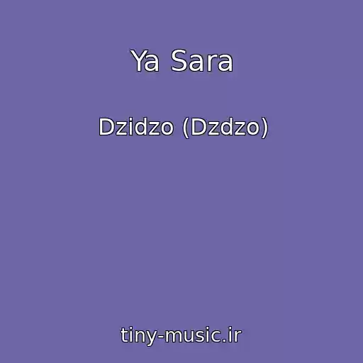 کاور آهنگ Ya Sara از Dzidzo (Dzdzo)