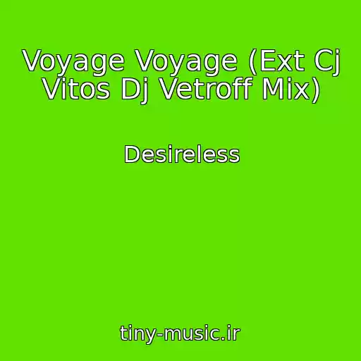 کاور آهنگ Voyage Voyage (Ext Cj Vitos Dj Vetroff Mix) از Desireless
