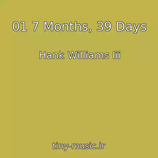کاور آهنگ 01 7 Months, 39 Days از Hank Williams Iii