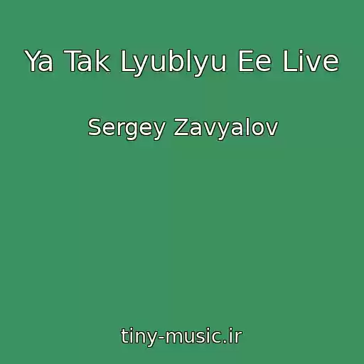 کاور آهنگ Ya Tak Lyublyu Ee Live از Sergey Zavyalov