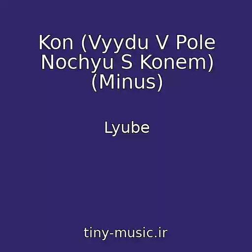 کاور آهنگ Kon (Vyydu V Pole Nochyu S Konem) (Minus) از Lyube