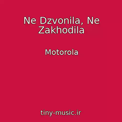 کاور آهنگ Ne Dzvonila, Ne Zakhodila از Motorola
