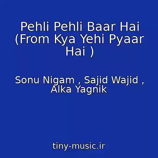 کاور آهنگ Pehli Pehli Baar Hai (From Kya Yehi Pyaar Hai ) از Sonu Nigam , Sajid Wajid , Alka Yagnik