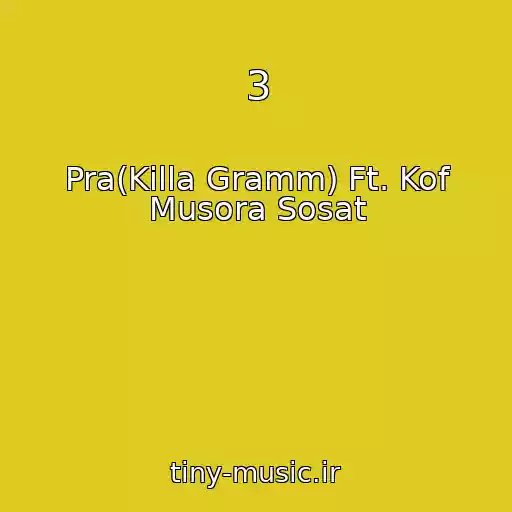 کاور آهنگ 3 از Pra(Killa Gramm) Ft. Kof Musora Sosat