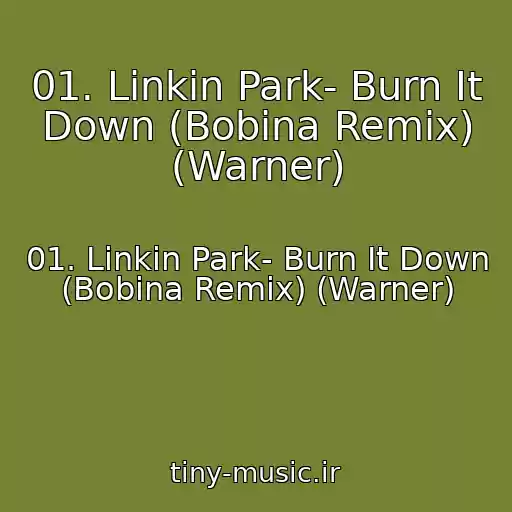 کاور آهنگ 01. Linkin Park- Burn It Down (Bobina Remix) (Warner) از 01. Linkin Park- Burn It Down (Bobina Remix) (Warner)