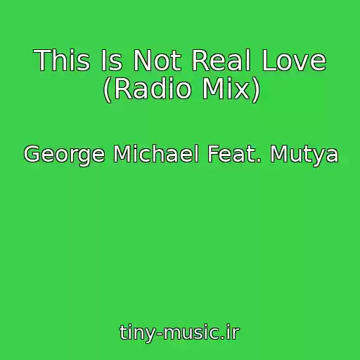 کاور آهنگ This Is Not Real Love (Radio Mix) از George Michael Feat. Mutya