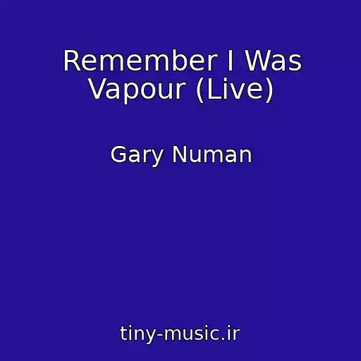 کاور آهنگ Remember I Was Vapour (Live) از Gary Numan