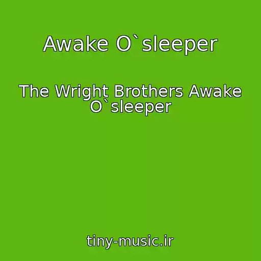 کاور آهنگ Awake O`sleeper از The Wright Brothers Awake O`sleeper
