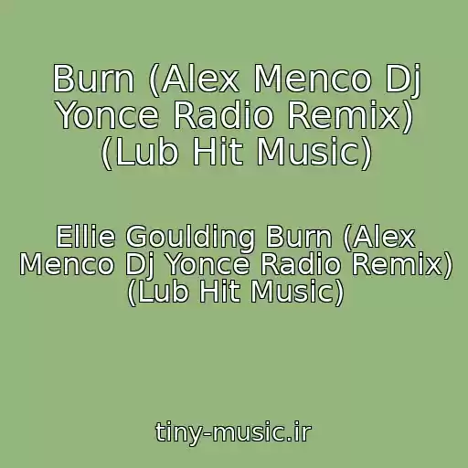 کاور آهنگ Burn (Alex Menco Dj Yonce Radio Remix) (Lub Hit Music) از Ellie Goulding Burn (Alex Menco Dj Yonce Radio Remix) (Lub Hit Music)