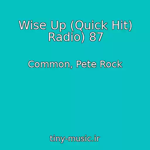 کاور آهنگ Wise Up (Quick Hit) Radio) 87 از Common, Pete Rock