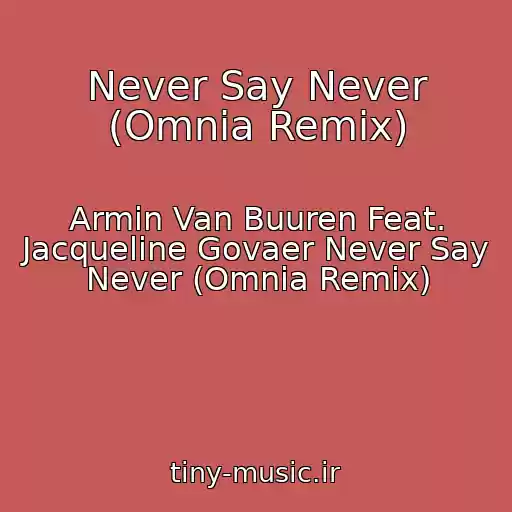 کاور آهنگ Never Say Never (Omnia Remix) از Armin Van Buuren Feat. Jacqueline Govaer Never Say Never (Omnia Remix)