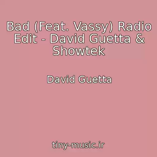 کاور آهنگ Bad (Feat. Vassy) Radio Edit - David Guetta & Showtek از David Guetta