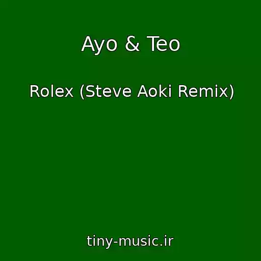 کاور آهنگ Ayo & Teo از Rolex (Steve Aoki Remix)